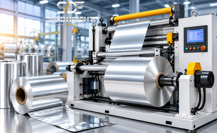 aluminium foil winding machine